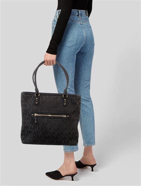 michael kors rainbow stiching bag|michael kors canvas tote bag.